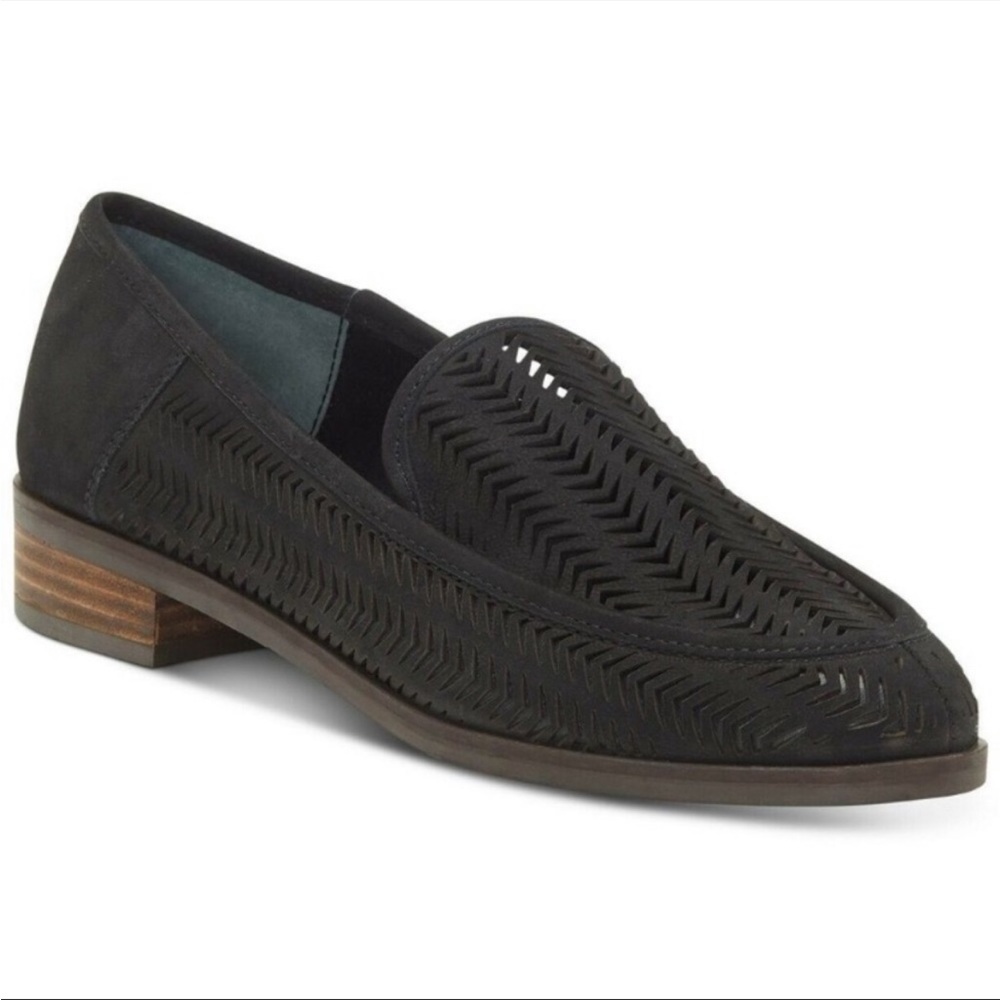 - Lucky Brand Camdyn Leather Perforated Loafers - Black 9M
#B